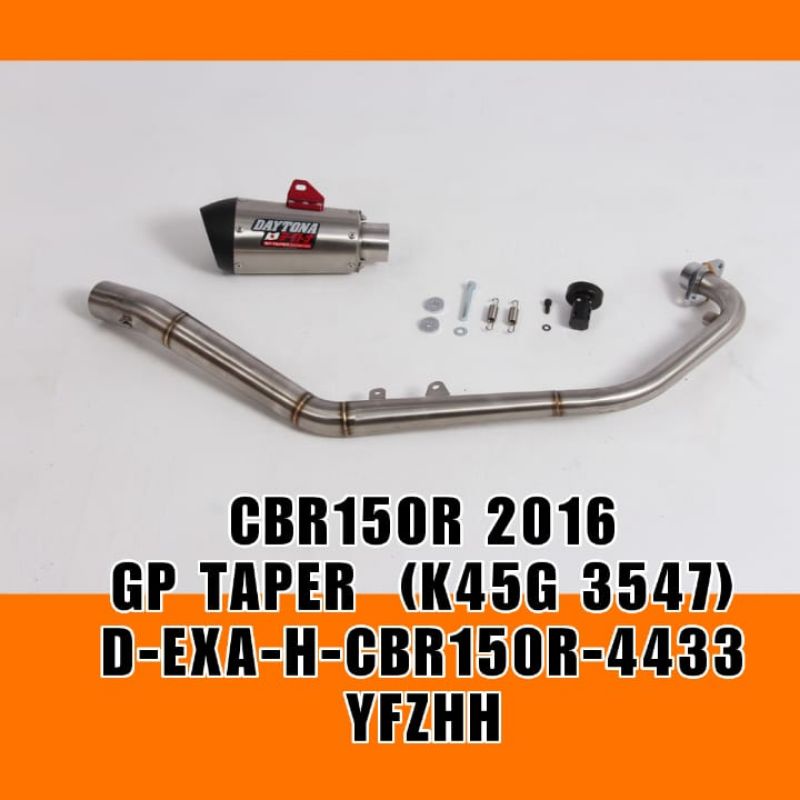 Kenalpot Daytona GP taper HONDA  CBR150R original