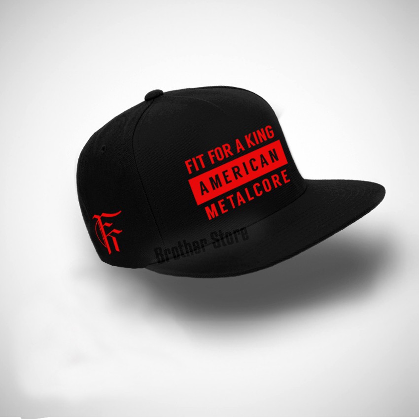 Topi Snapback  American Metalcore USA RED  - Black Premium