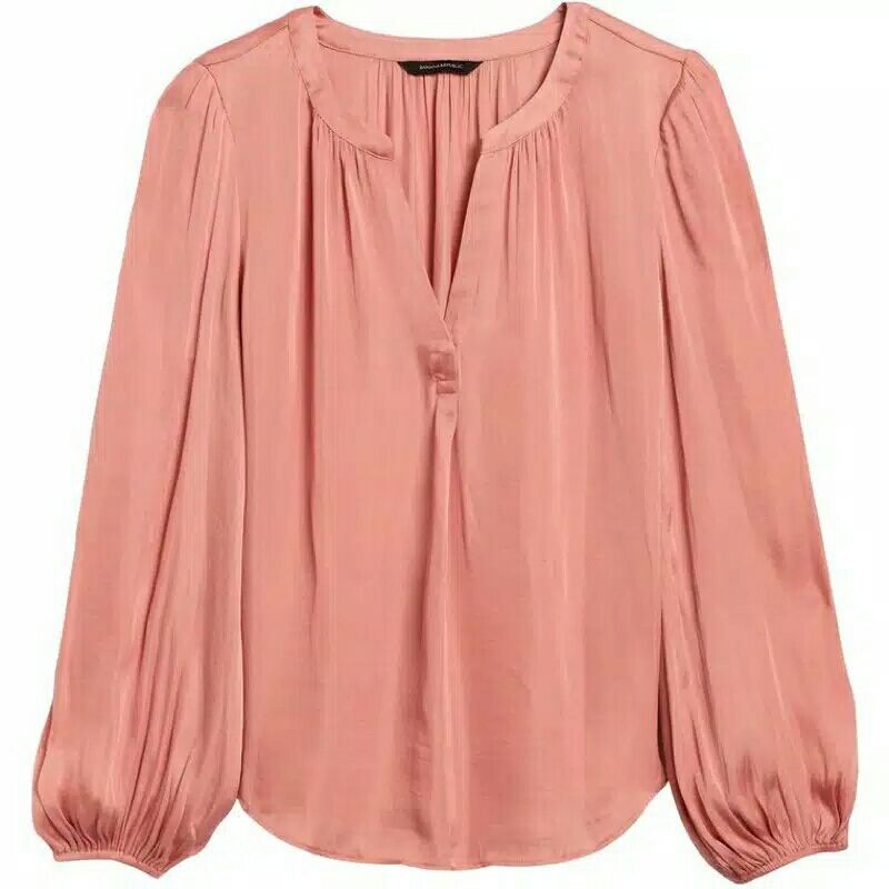 BANANA REPUBLIK SOFT SATIN BLOUSE WANITA Original Branded