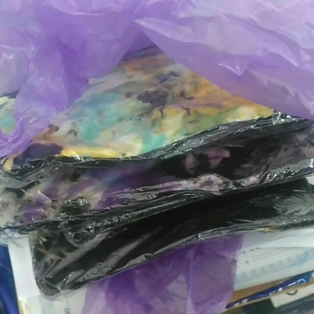 Bisa Pilih Warna Td2 Gamis Kaos Pelangi Tiedye Batik Payung Jumbo Syari