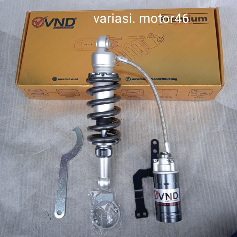 shock vnd ak 111 b1 285mm click rebound tabung pisah satria fu carbu,fu fi