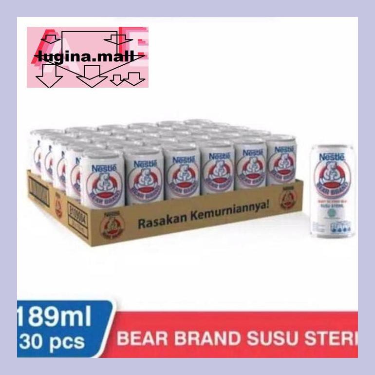 

Lugeypsum Nestle Bear Brand Susu Sapi Steril Kaleng 189M/Perkarton/Gojekonly S30Luu
