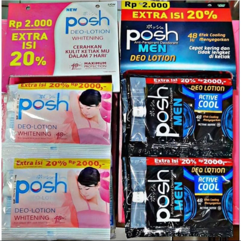 Posh deodorant sachet