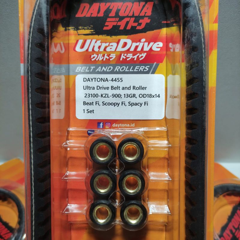 Daytona - V Belt/Van Belt set + Roller KZL Beat, Vario 110 LED, Spacy, Scoopy FI