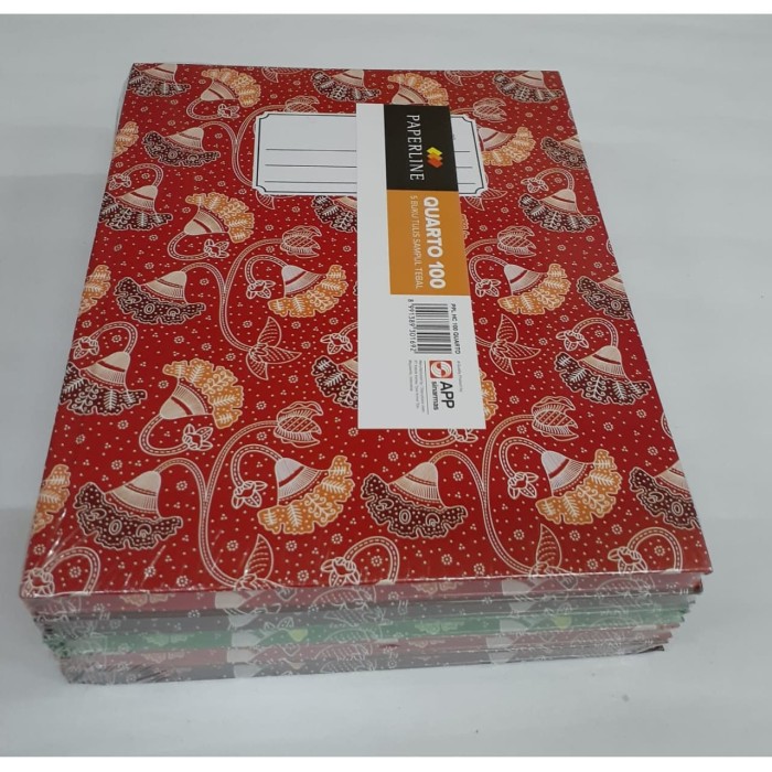 

BUKU TULIS SAMPUL TEBAL / HARD COVER PAPERLINE KWARTO 100 LEMBAR