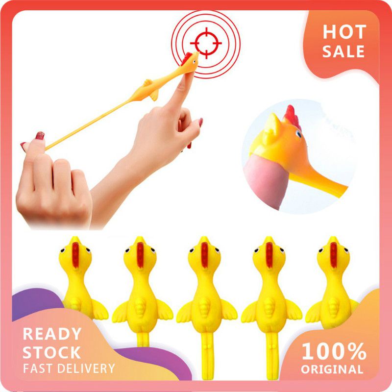 1pcs Catapult Turkey Funny Chick Launch Slingshot Novelty Toy Decompression