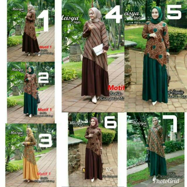 Batik gamis meisya style