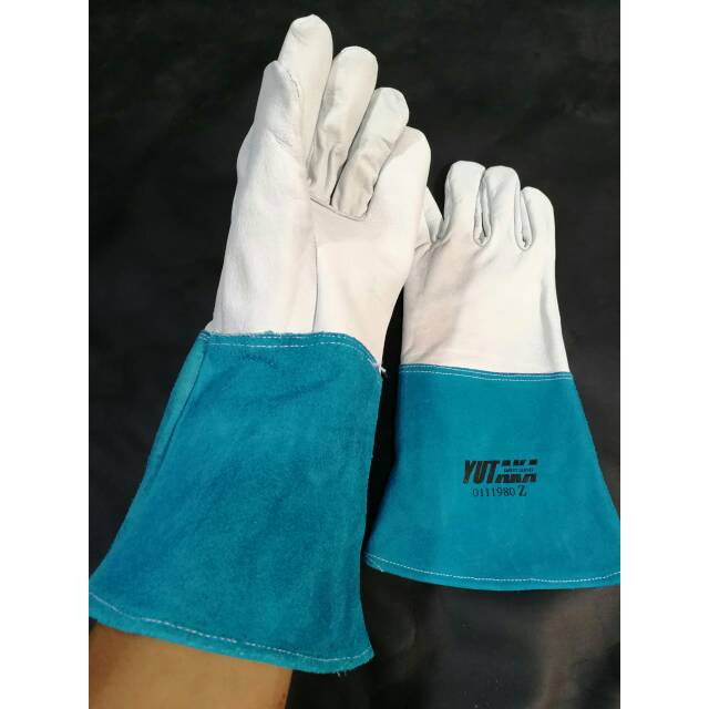 Sarung Tangan Las argon - Tig Welding Glove - Yutaka 14 inch tosca