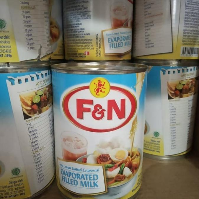 

[COD] Susu Evaporasi F&N 380gr Kartonan Isi 48 Pcs khusus GOSEND/GRAB [COD]