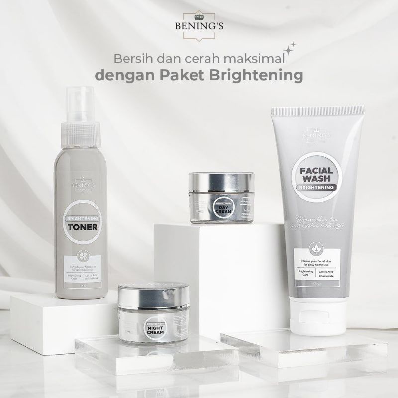 BENING SKINCARE DOCTOR OKY PRATAMA PAKET BRIGHTENING EXCLUSIVE ACNE DENGAN HOME PEELING JELLY BOOSTER MENCERAHKAN BERJERAWAT FLEK HITAM