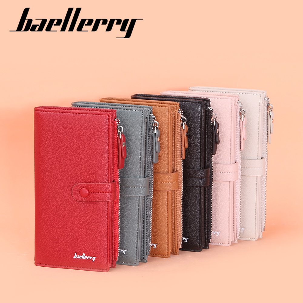 BAELLERRY N3235 Dompet Wanita Panjang Bahan Kulit PU Leather Premium WATCHKITE WKOS