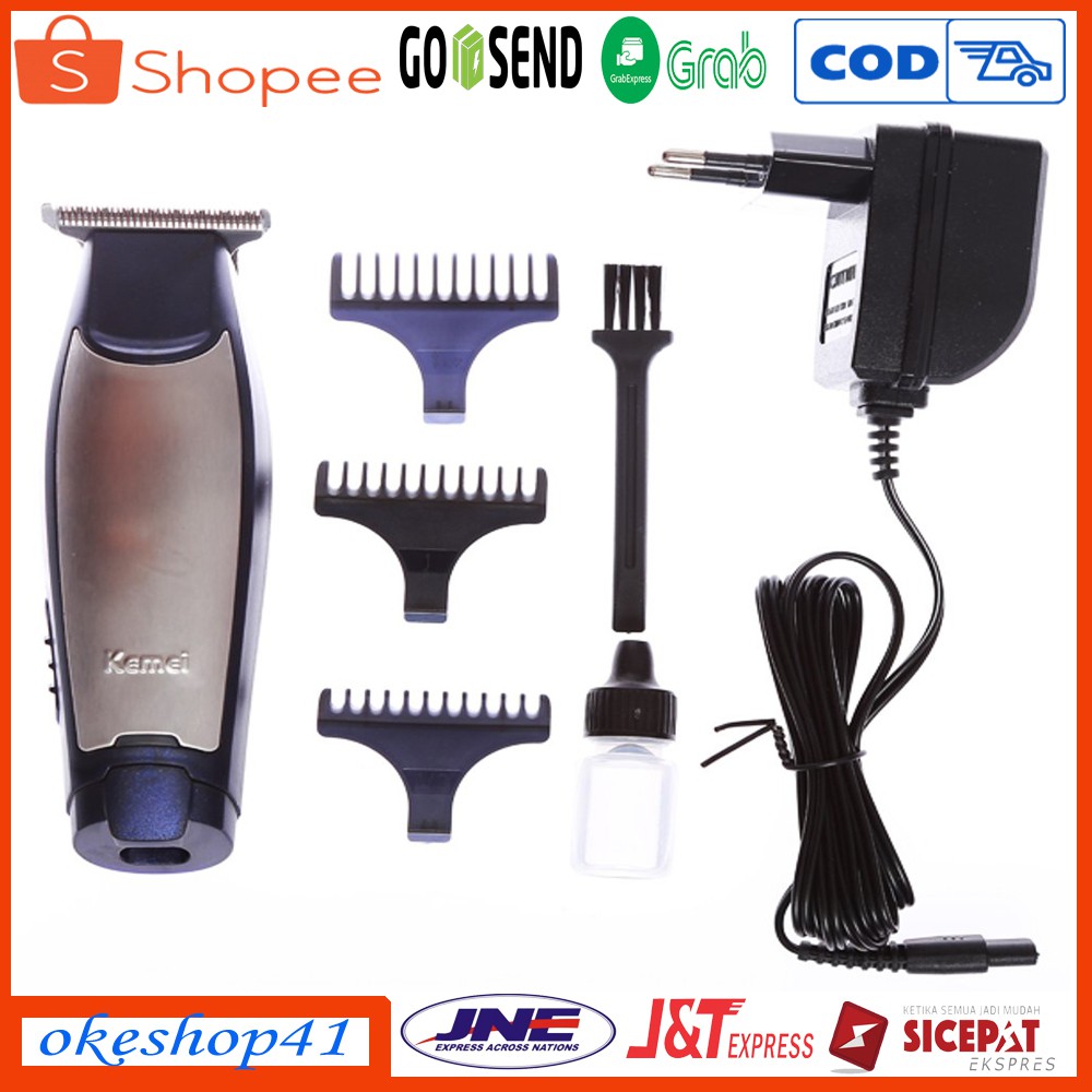 Kemei Trimmer Alat Cukur Rambut KM-5021 Cordless Clipper Pencukur Kumis Jenggot Cas