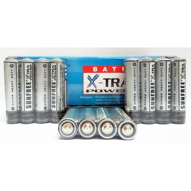 Batu Baterai AAA Sunfree Kecil Batre A3 Battery Remot Bateray Batere aa not Rechargeable