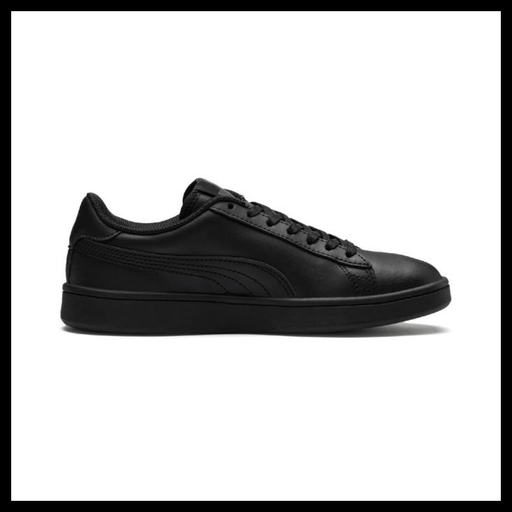 puma smash trainers black