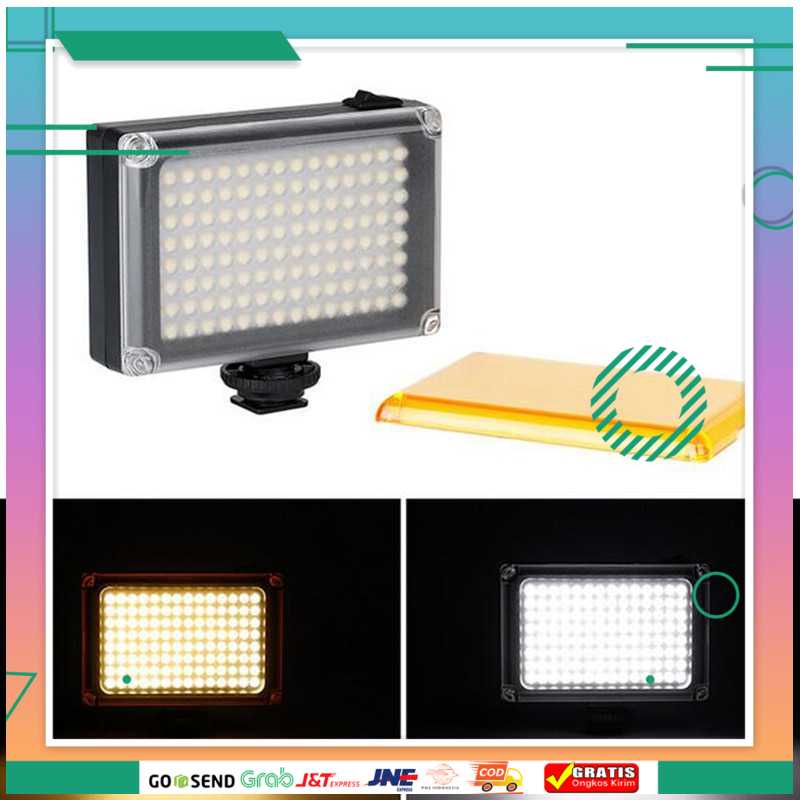 (BISA COD) FTIHSHPUlanzi Fill Light Lampu Kamera Video Portable 112 LED Beads - FT112