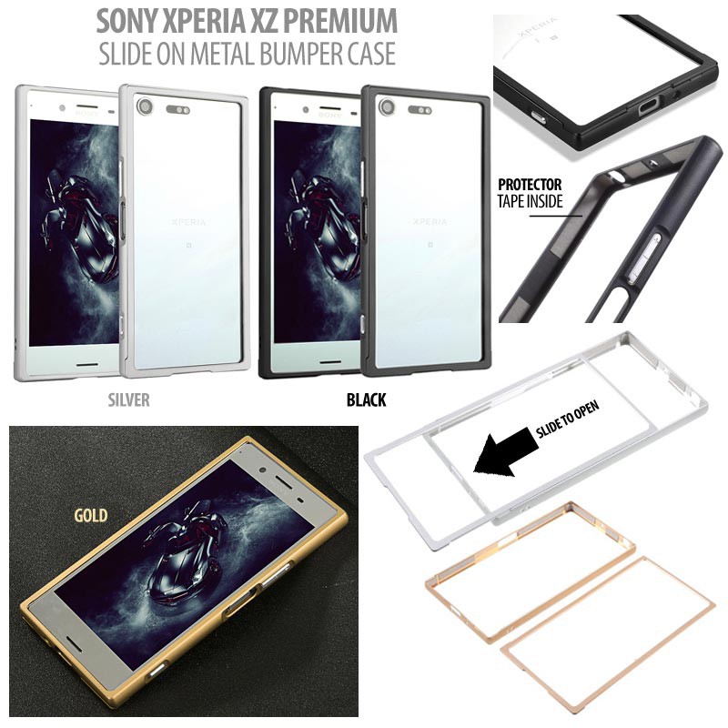 Sony Xperia XZ Premium - Slide On Metal Bumper Case