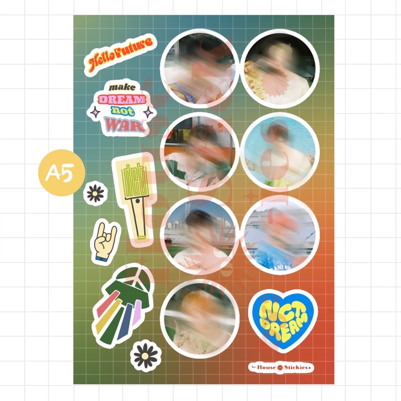 Stiker Kpop NCT DREAM Glimo / Helfu (Unofficial / Fanmade)