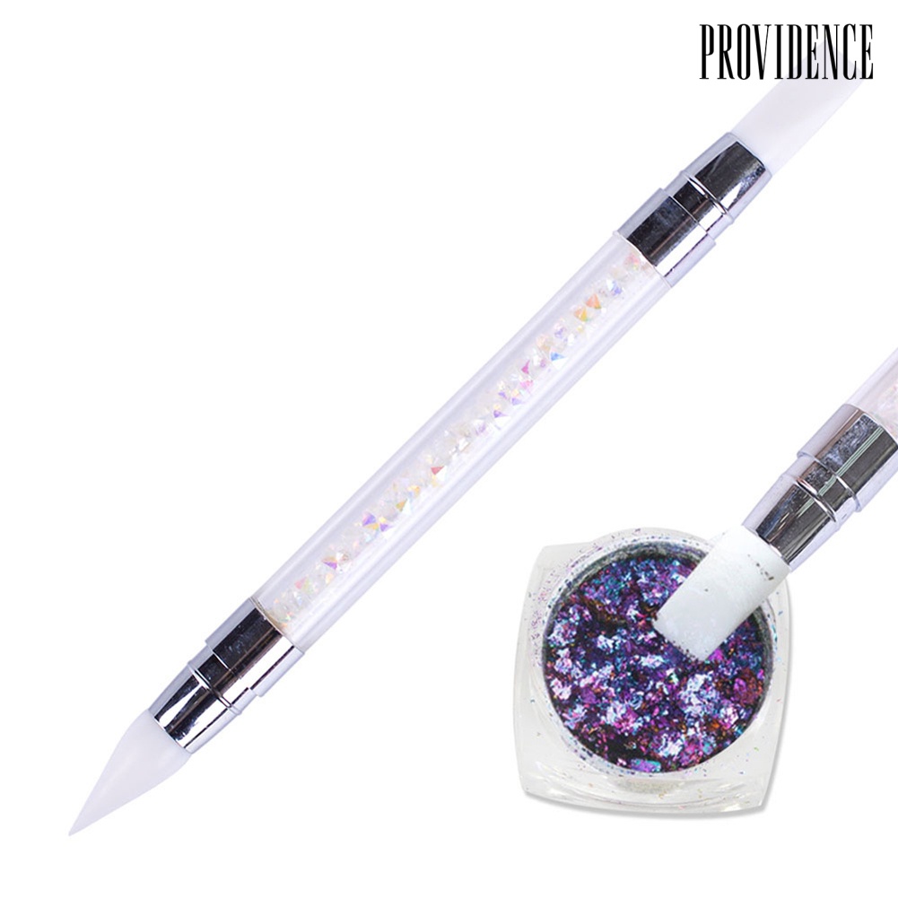 Providence Double Pointed Heads Nail Art Silicone Pencil Rhinestone Beads Studs Picker Tool