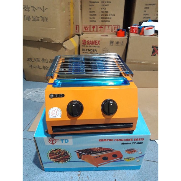 KOMPOR PANGGANG SOSIS TD YT-002 / KOMPOR PANGGANG BBQ 2 TUNGKU