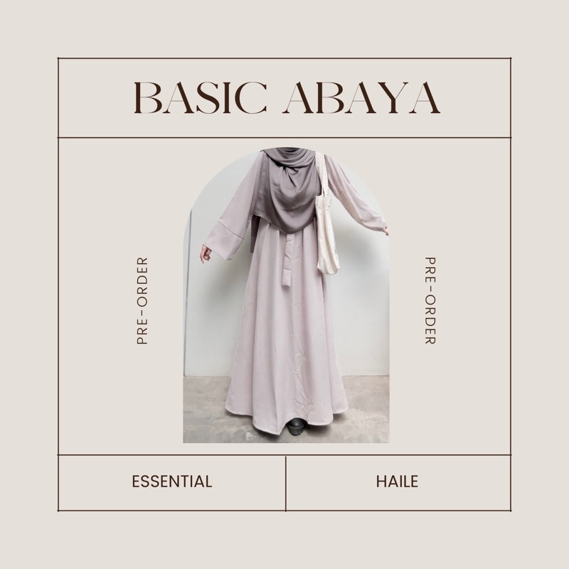 Abaya Basic Haile / Basic Abaya / Abaya Turki / Abaya Dubai / Abaya Plain /