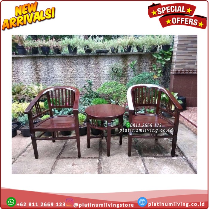 Kursi Teras Jati American Style, Kursi Teras Mewah Modern, Kursi Jati Platinumliving Furniture Indon