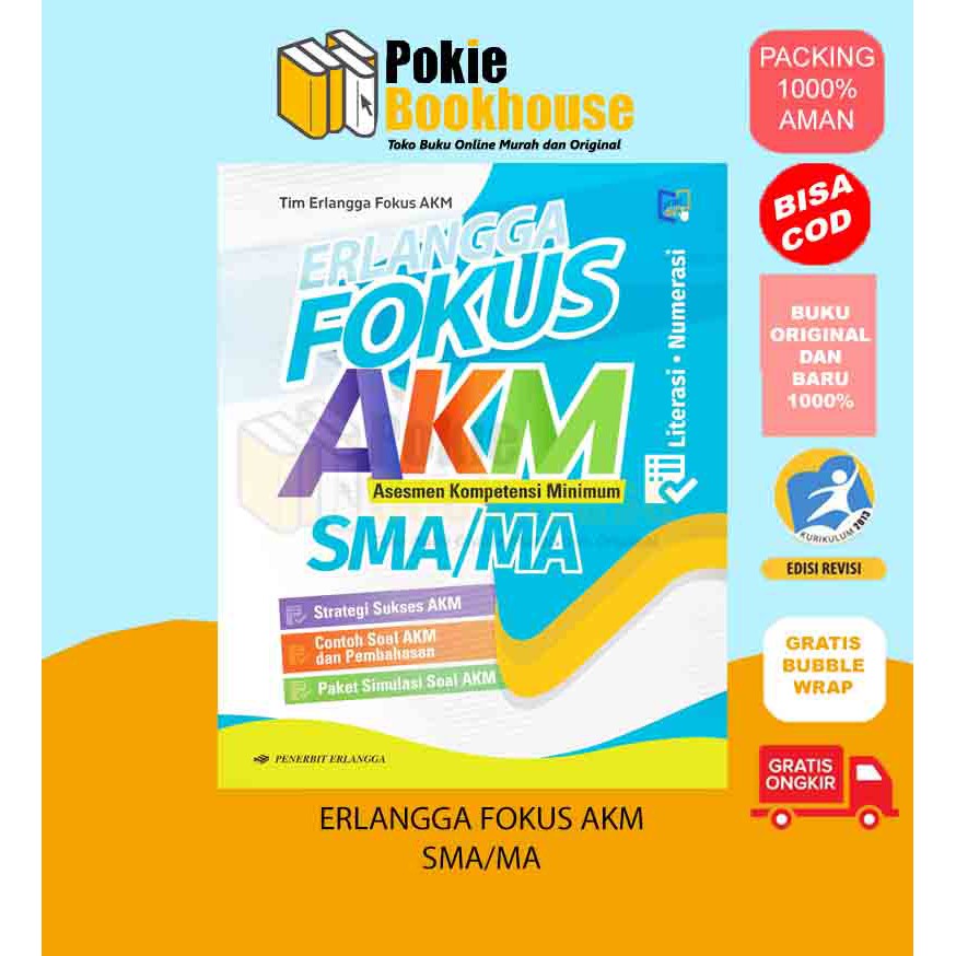 BEST SELLER ERLANGGA FOKUS AKM SMA/MA - TIM ERLANGGA FOKUS AKM