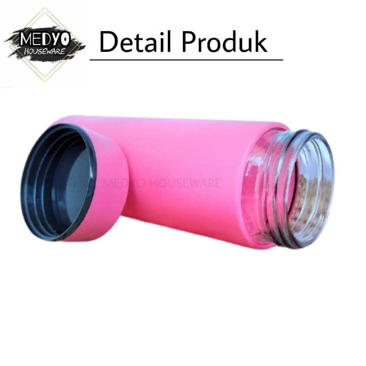 Botol Minum Kaca Termos Kaca Botol Air Unik Motif Animal 450ml-2