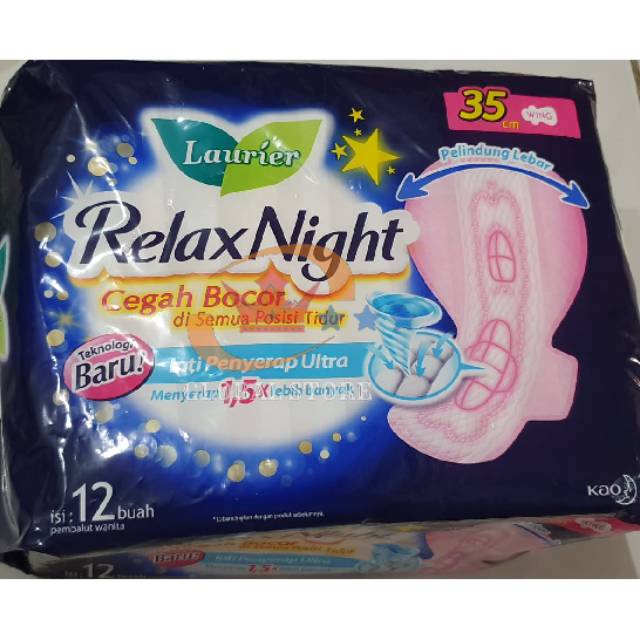 Pembalut wanita laurier night wing