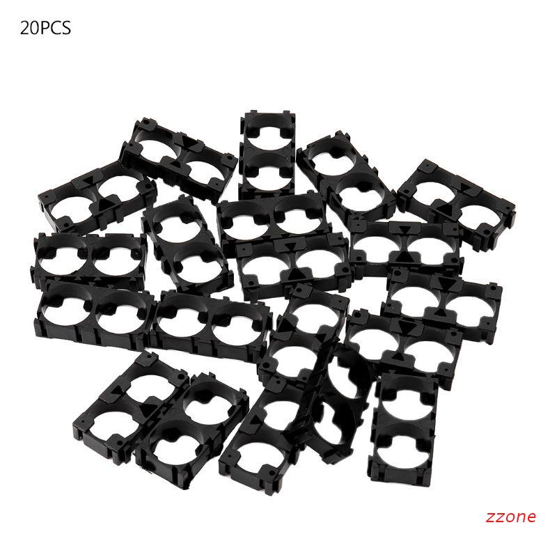 Zzz 20pcs Bracket Holder Baterai 18650 Bahan Plastik