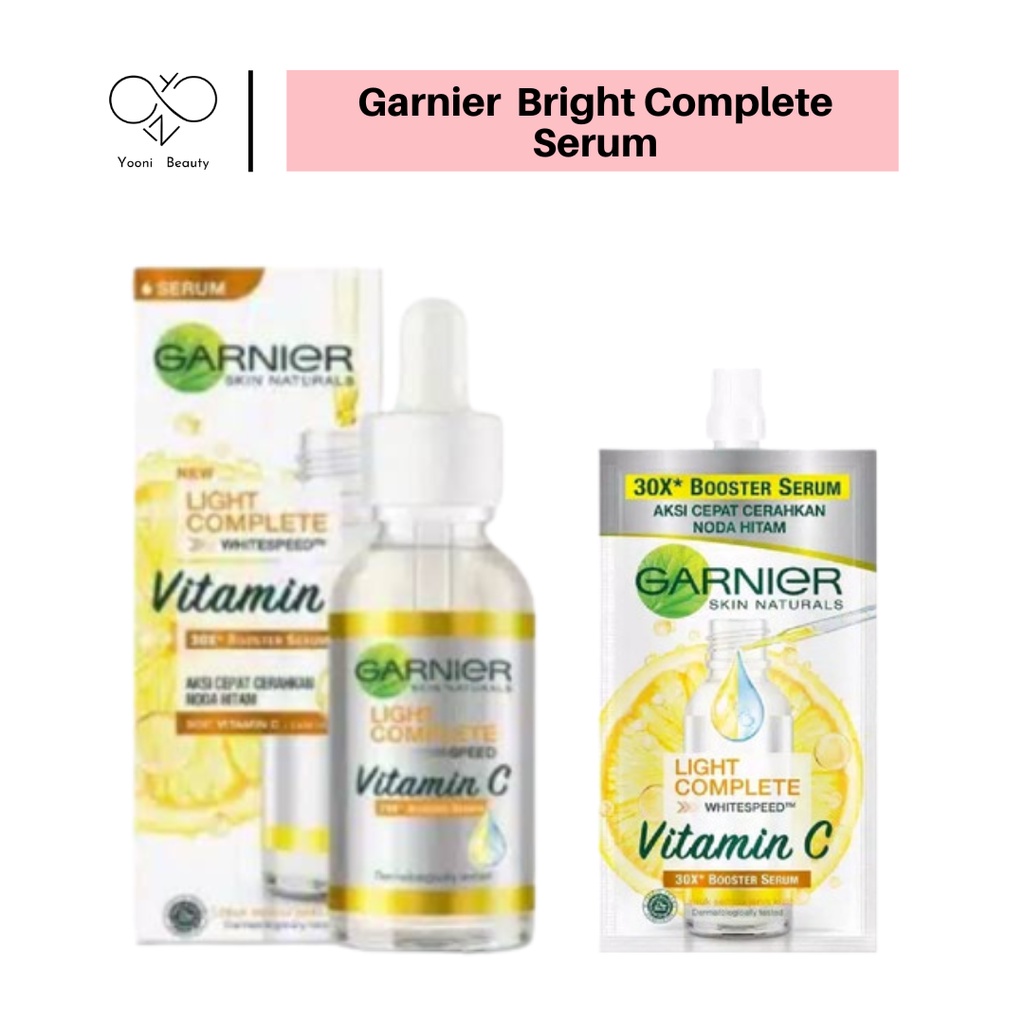 Garnier Bright Complete Vitamin C 30X Booster Serum 15ml / Garnier Bright Complete Acne Serum / Garn