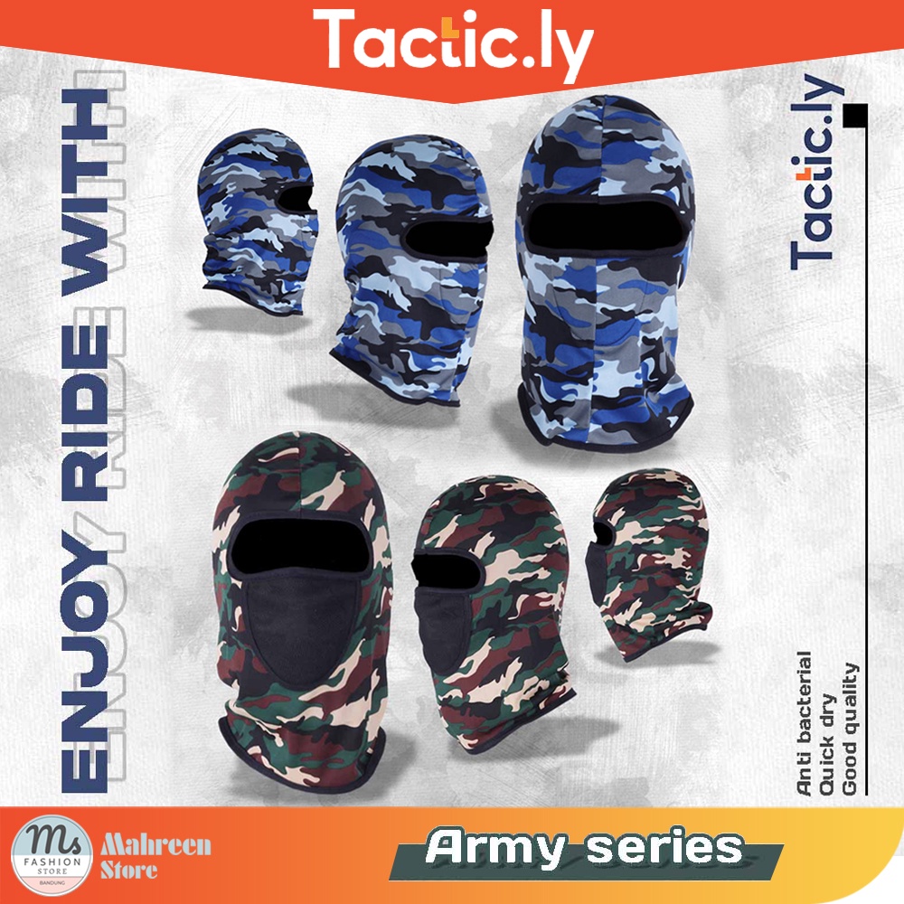 Masker Buff Full Face Army Masker Ninja Masker Sepeda Motor Sarung Kepala - Tactic.ly 703