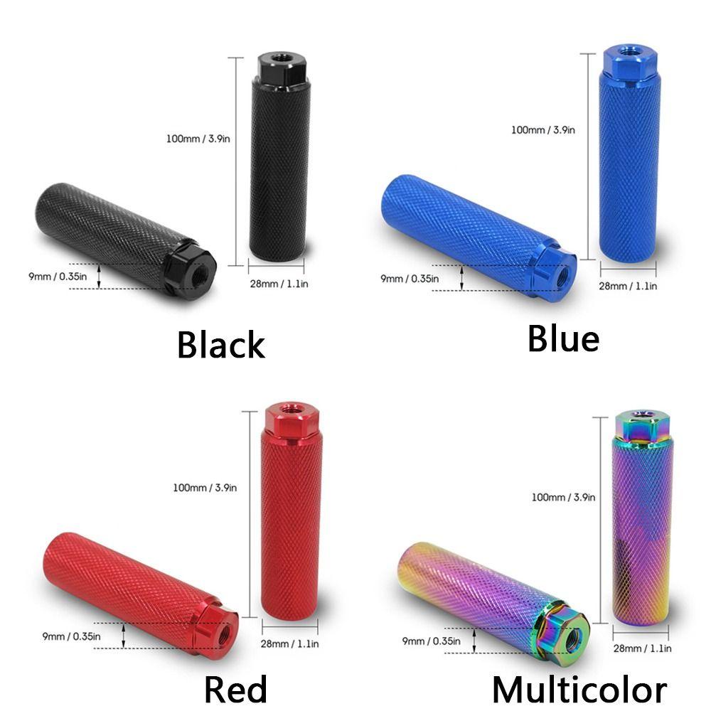 R-FLOWER 2pcs Pedal As Sepeda Anti Slip As Depan Belakang MTB Bike Footrest Lever Cylinder Grip