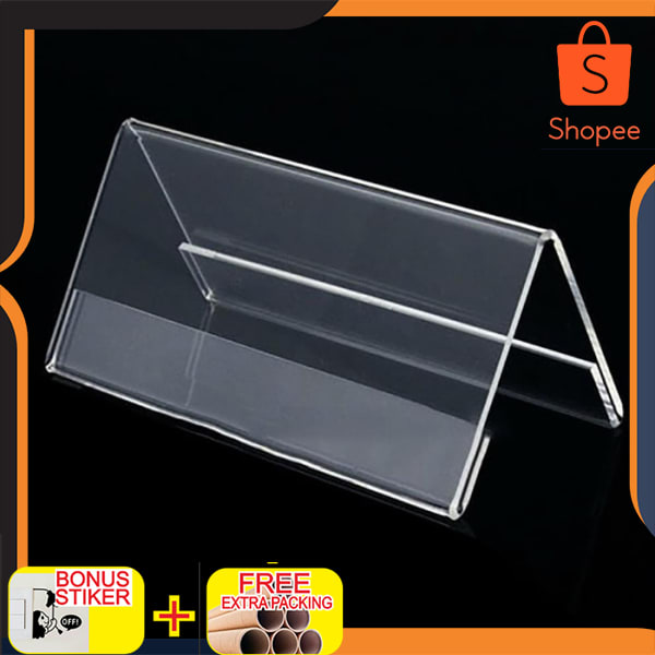 

AKRILIK DISPLAY NAMA / PRICELIST / PAPAN NAMA AKRILIK DUA SISI Keren