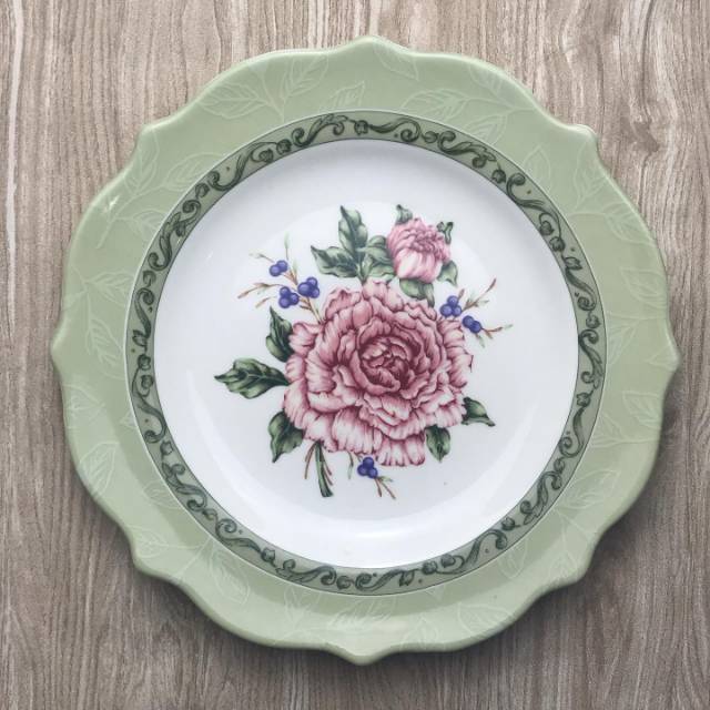 Piring Keramik Hias Cantik Salad 22 cm Sisa Ekspor Wall Decor Plate (Sango, 222 Fifth, Coventry dll)
