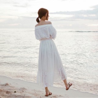 Long Dress Wanita Model Off Shoulder Tanpa Tali Warna Long Dress Wanita Model Off Shoulder Tanpa Tali Warna