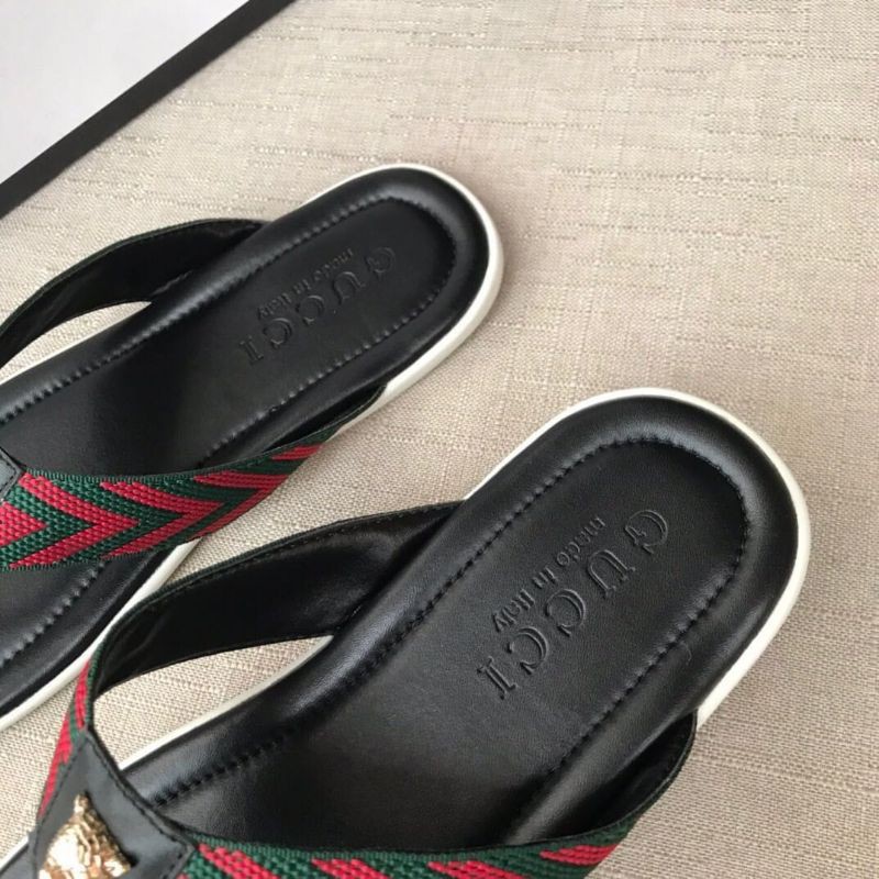 sandal gucci flat selop slide cowok sendal pria mirror slippers