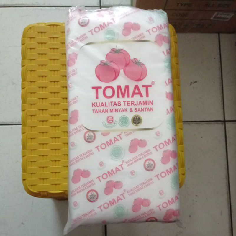 Plastik Es Merk Tomat PE 12x25(1/2kg) / Kantong Es Gula Plastik PE