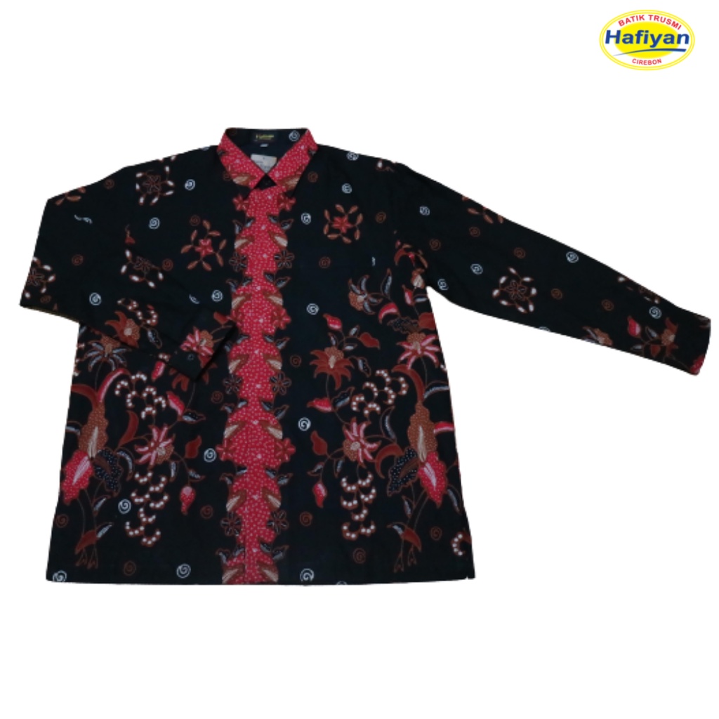 BATIK TRUSMI HAFIYAN KEMEJA BATIK LENGAN PANJANG IRENGAN OY BERFURING BATIK PREMIUM MEGA MENDUNG BAT