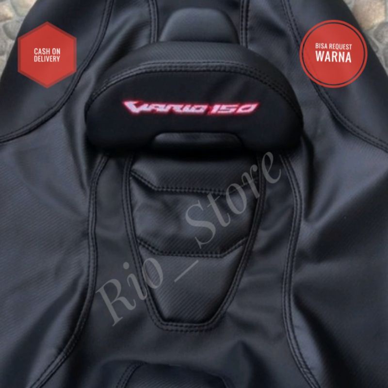 Cover Custom Modifikasi Sarung Kulit Jok Motor Honda Vario Karbu LED 110 125 150 160 Model Eropa Ful