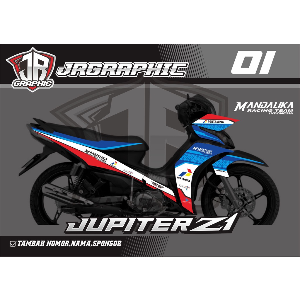 STRIPING SEMIFULL  JUPITER Z1  MANDALIKA SAG RACING TEAM KEREN