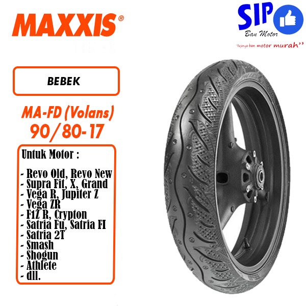 Ban motor bebek Maxxis Volans MA FD 90 80 17 tubeless