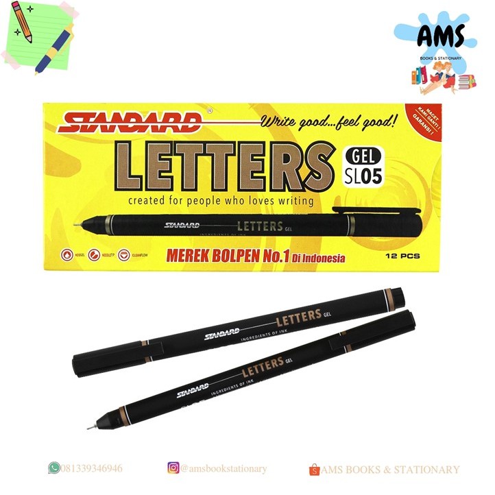 

BALLPEN STANDARD LETTER SL05 BLACK