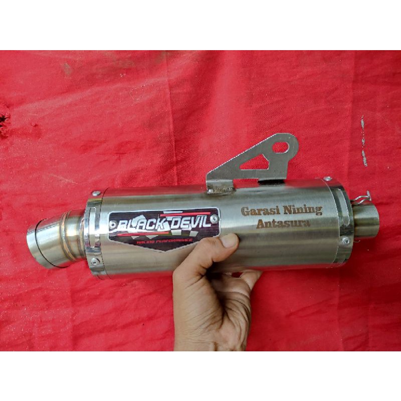 slencer BLACK DEVIL R2 SECA  inlet 38+ laser nama anda di slencer