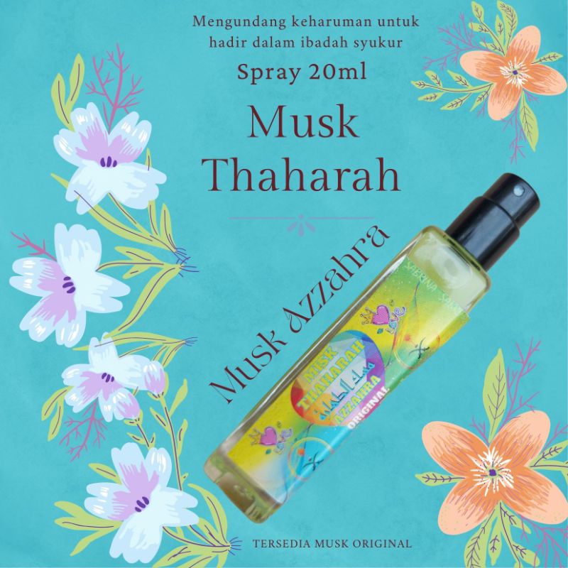 Body Mist Misk Thaharah Spray 35ml Premium Parfum Wanita | Musk Arabian