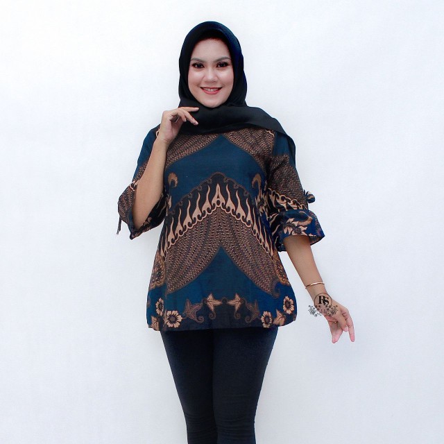 Tunik Batik Motif Seragam Dua Putra Collection Baju Batik Wanita