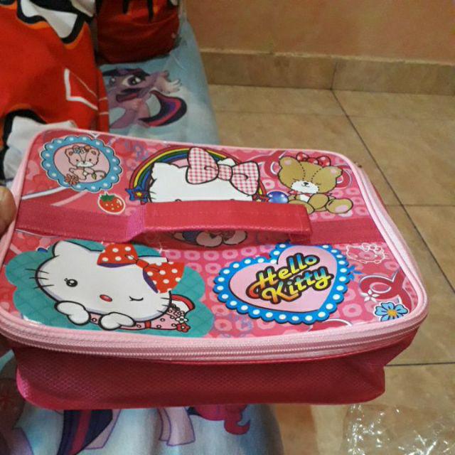 Tas Bekal Lunch Bag Anak Aluminium Foil Muat Yooyee Hello Kitty Pink