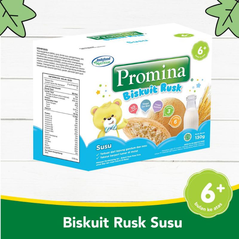 promina biskuit rusk biscuit susu cemilan bayi