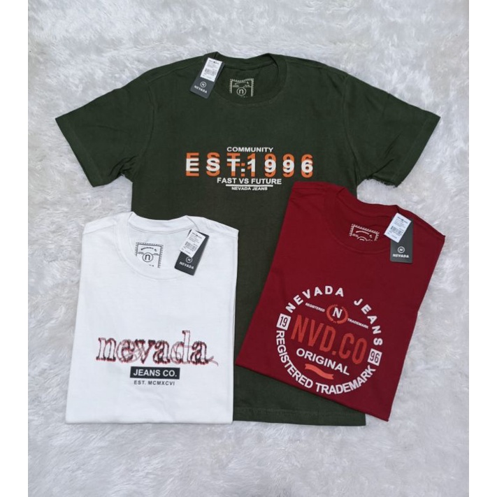 PROMO KAOS NEVADA 3PCS 100RB/KAOS DEWASA/KAOS DISTRO/KAOS NEVADA ORIGINAL/KAOS NEVADA WANITA/KAOS UNISEX/KAOS PRIA/KAOS 3PCS 100.000/KAOS PRIA KEREN