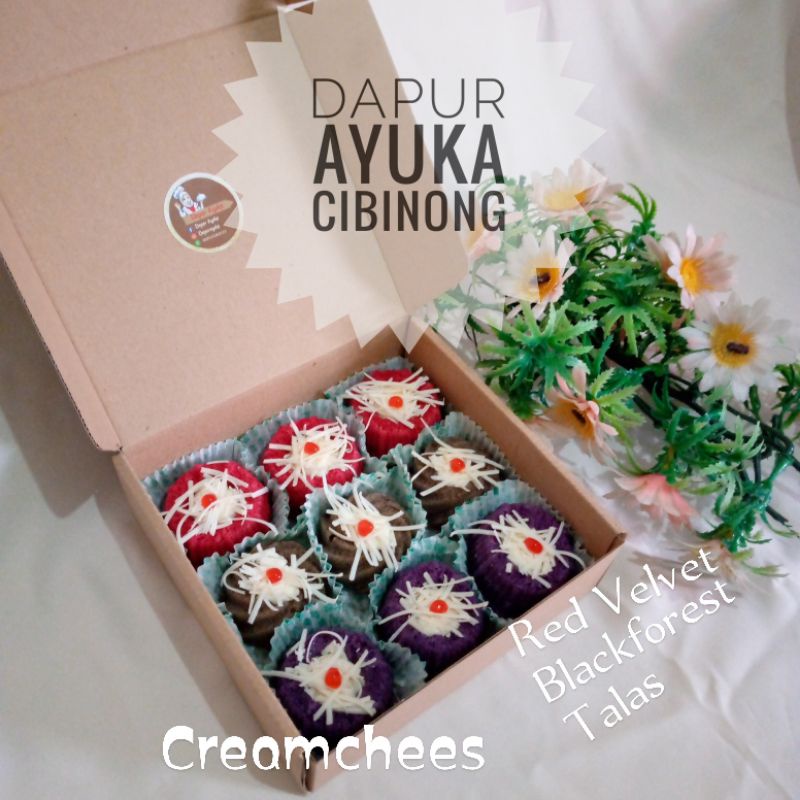 

bolu mini creamchees 3 rasa