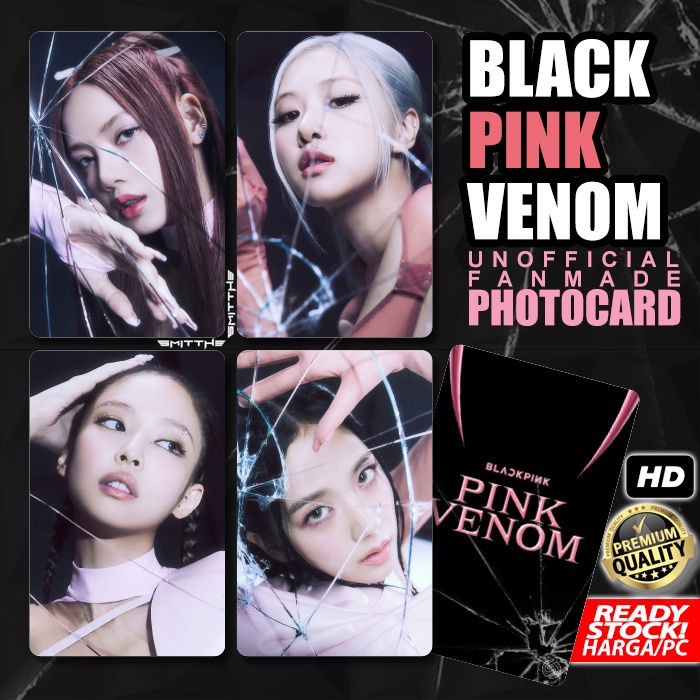 Photocard PINK VENOM KPOP BP Kartu Koleksi Photo Card